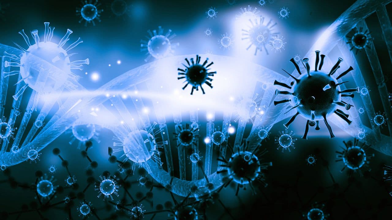 Virus with dna molecules in abstract background. 3d illustration | Image Credit: © bluebay2014 - © bluebay2014 - stock.adobe.com