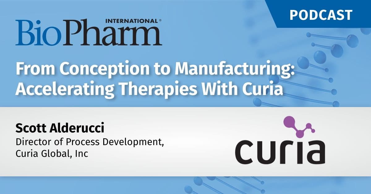 From Conception to Manufacturing.  Accelerating Therapies with Curia 